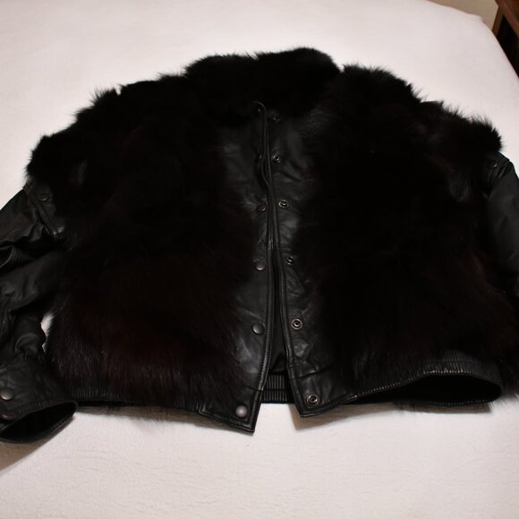 Vintage Finland Fur and Leather Jacket/Vest - Picture 4 of 16